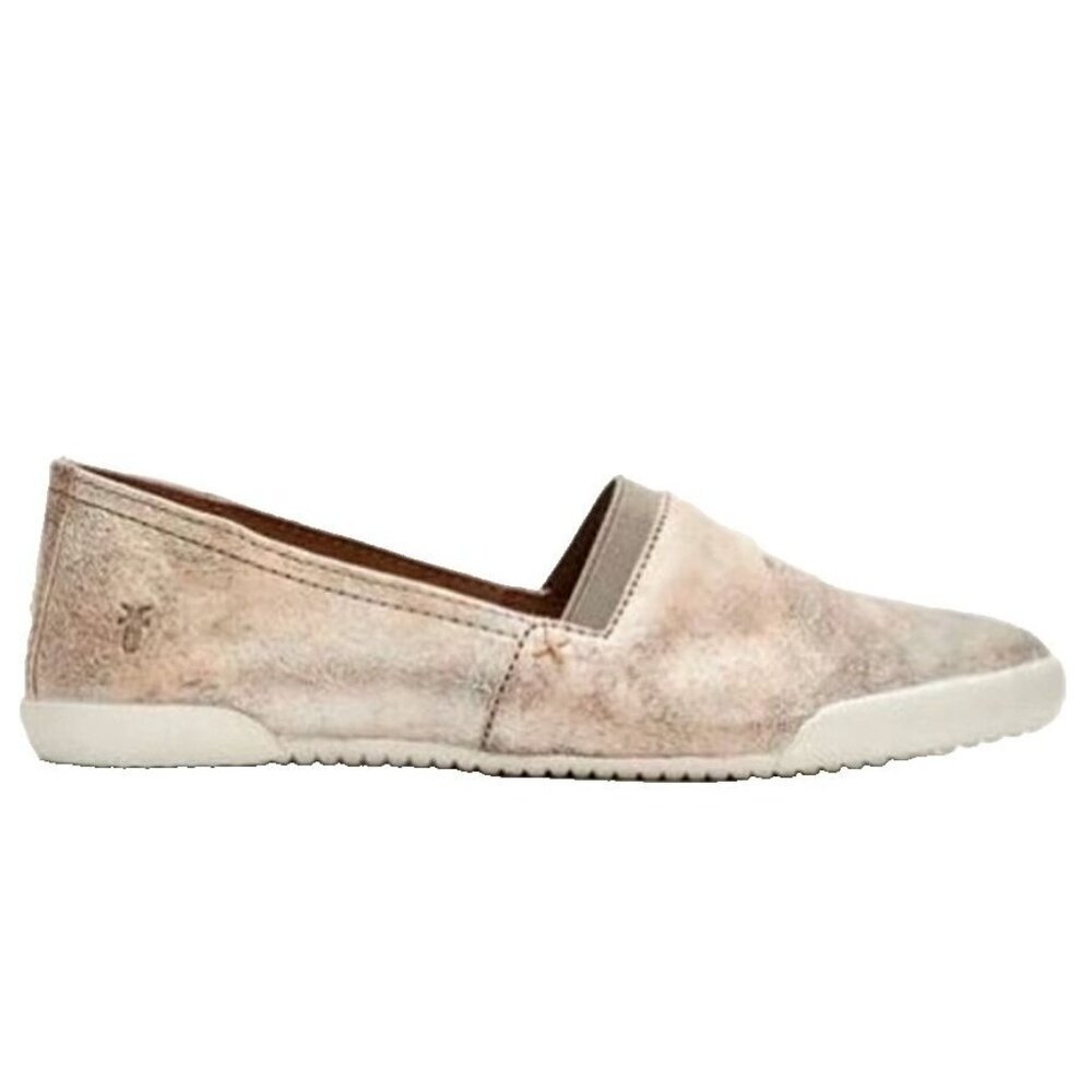 FRYE Melanie Moonlight Metallic Slip On Leather Flats Loafers 6.5